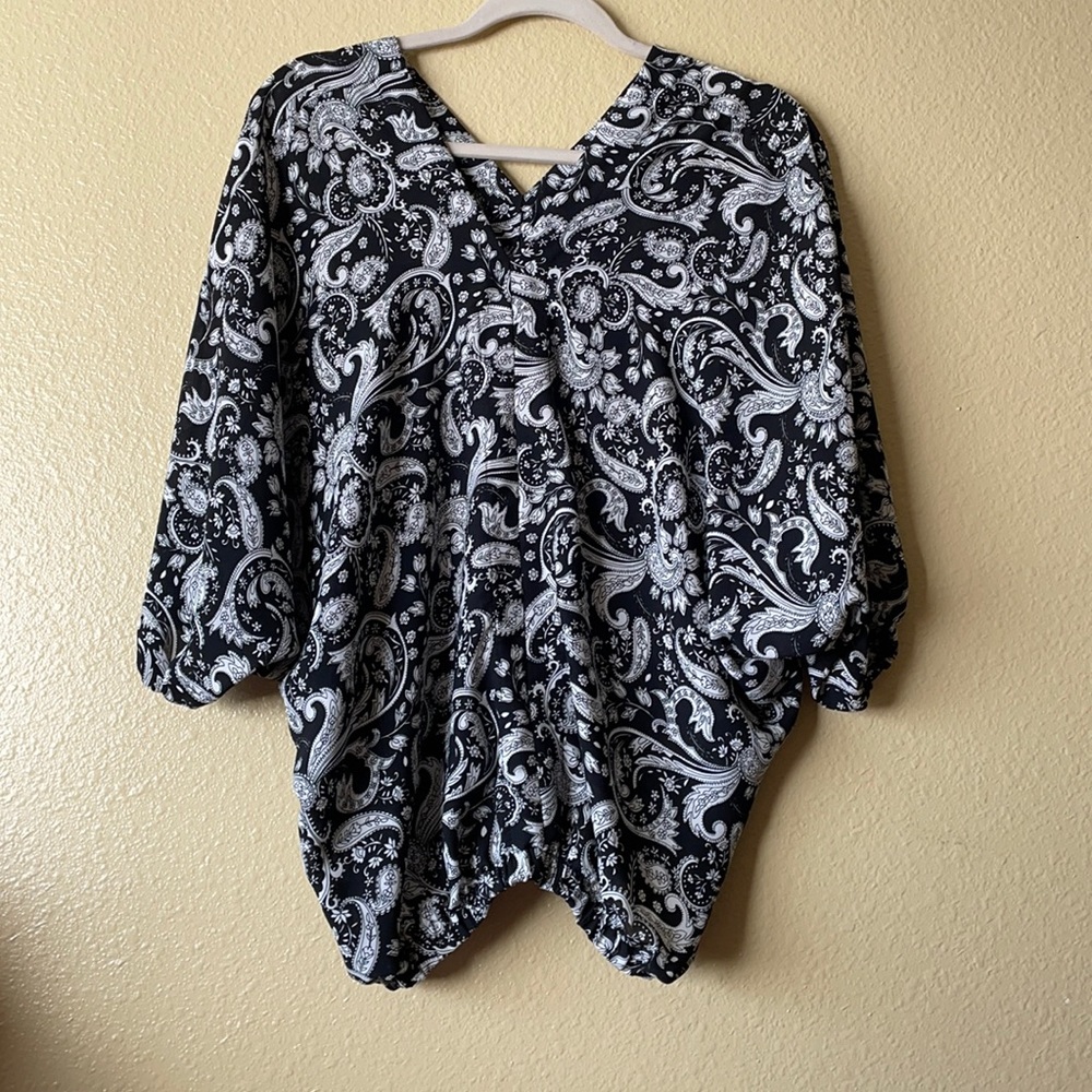 Black and white shirt